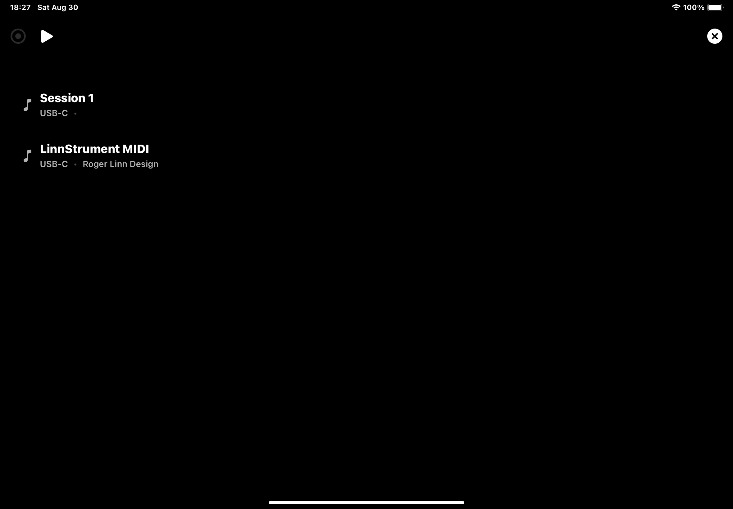 Large control interface